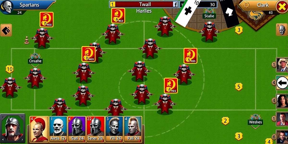 Sanguem Spartans Defensive Strategy Sanguem Spartans tactical screen showing a defensive formation